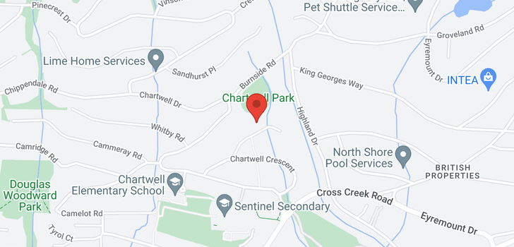 map of 1255 CHARTWELL PLACE